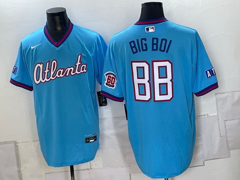 Men 2026 Atlanta Braves #88 Big bio blue Game Nike MLB Jersey 093004->manchester united jersey->Soccer Club Jersey